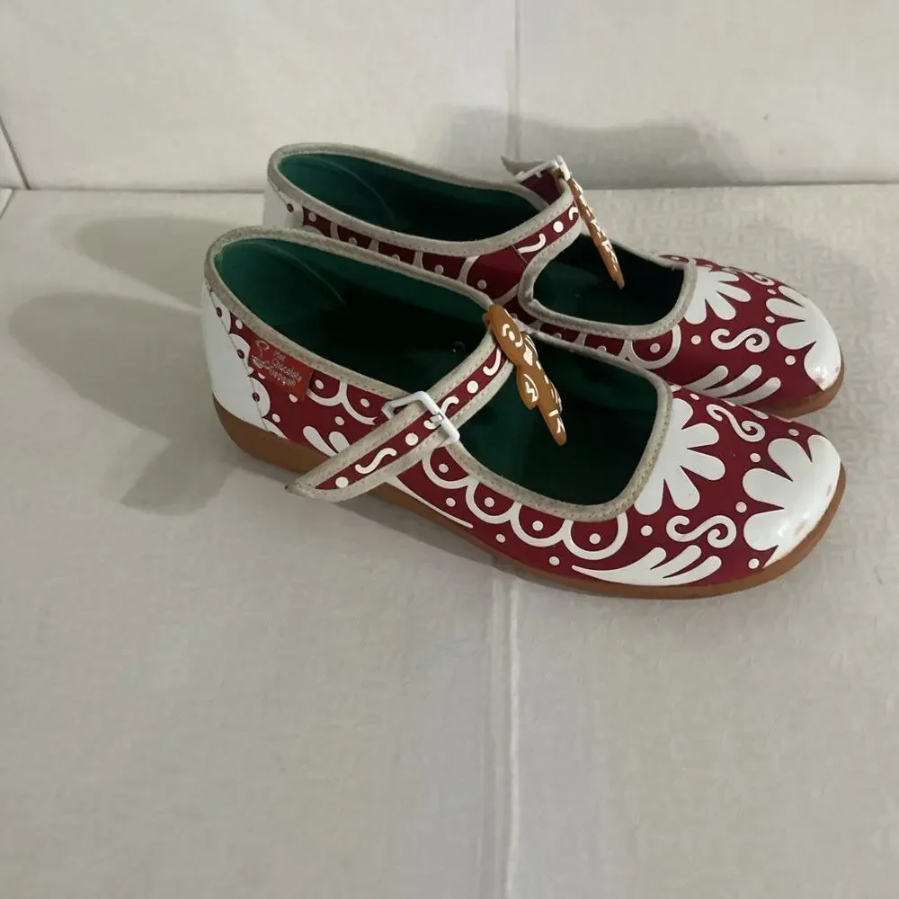 Rare Chocolaticas Ginger Bread Mary Jane flats by Hot Chocolate Design Size 7
